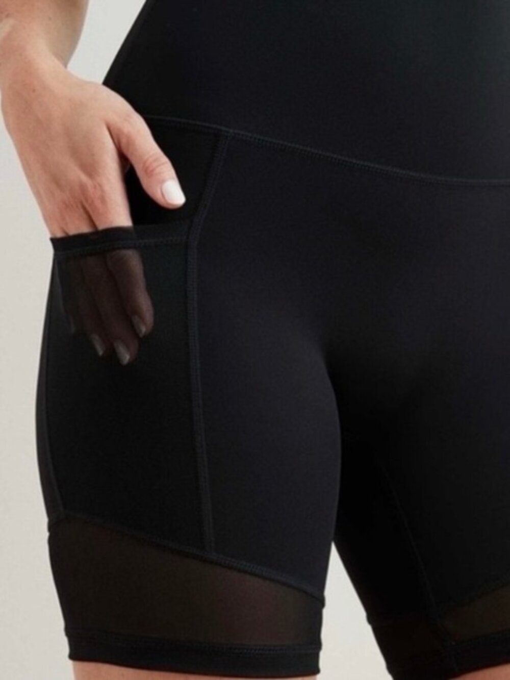 Aerie Move Mesh High Waisted Bike Short